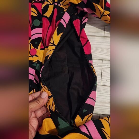 J. Crew Ratti Grandi Tiered Pop Over Dress Beatrice Floral Multi color Size 2 - Picture 11 of 13